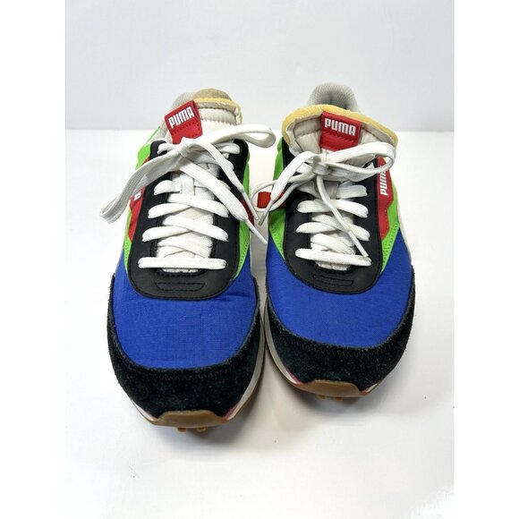 PUMA Future Rider 371149-01 Black/Blue/Green  Sneakers 2019 Size 7C - Picture 2 of 12